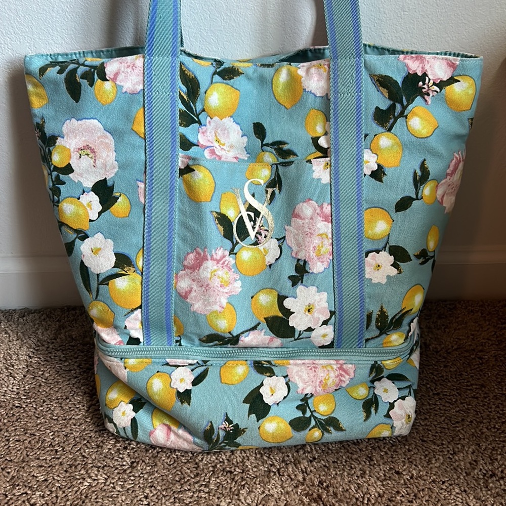 Victorias Secret Lemon Cooler Beach Tote